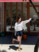 [MADE] Rollton Nylon Lace Banded Waist Short Pants