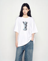 25FW 3D ACベアスタチューオフリバティショートスリーブTシャツ ホワイト