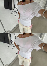 OFF SOULDER HALF TEE