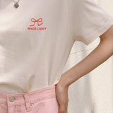 Jelly Ribbon Embroidered T-Shirt