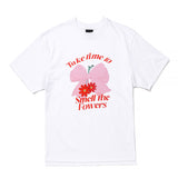 Cartoon Ribbon Flower Graphic T-shirt