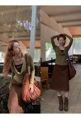 Olive Tree インナーツーピースロングスリーブTシャツ