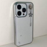 [MADE] SRARRY STRIPE PHONE CASE (epoxy silver bumper)