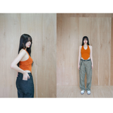 ホルターネックニットベスト_ORANGE