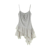 Ruffle Beads Ribbon Slip Dress 231837300