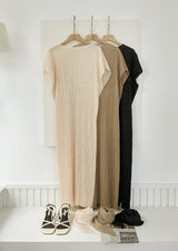 Ella Summer Pleated Maxi One Piece (Scarf Set)