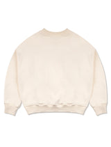 Women's two-tone broken logo crop sweatshirt cream(FCE1TS301W)