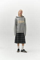 check skirt (grey)