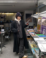 No.1052 wool20 オーバーシングルロングコート