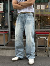 Damage iced denim pants
