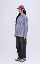 Muti-Plaid Stripe Oversized Shirts (JTOSRT-0003)