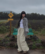 ルビージッパーワイドカーゴパンツ