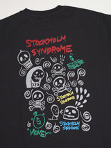 DOODLE SKULL TEE - CHARCOAL