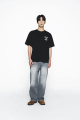 25SS インクスタンプロゴショートスリーブTシャツ ブラック
