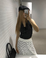 Dot halter top