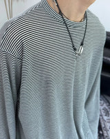 ルエンサマーストライプ長袖Tシャツ