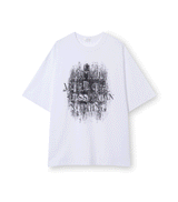 nebrae グランジ半袖Tシャツ