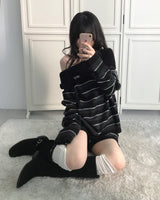 カキベルオフショルダーNT+ニットショートPTセット