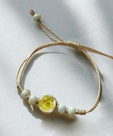 yellow flower bracelet