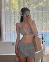 Pad three-piece bikini set
