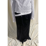GLOSSY MAXI SKIRT