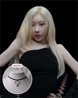 [ITZY Chaeryeong Necklace] レインディールチョーカーネックレス - Silver Color