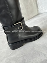 バックル4 cm ミドルブーツ