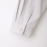 Essential pocket slit shirt  Light gray