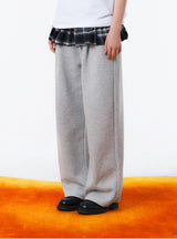 [Unisex] BASIC LINE ONE TUCK WIDE SWEAT PANTS (2color)