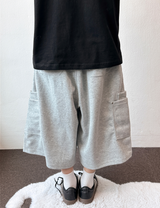 Back Square Cargo Rivet Bermuda 3 Color