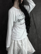 blur lettering loose fit off T (2color)