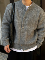 Brush wool cardigan