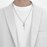 Men's Necklace Stainless Steel Chain Daily Fashion Item_CLEF MASTER BPM
