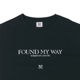FMW レタリング ロゴ T シャツ - ブラック
