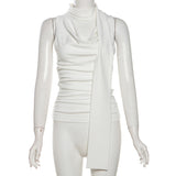Blissing Scarf Sleeveless T-shirt