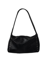 studded shoulder shark bag