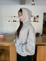 Kusaki Check Button Hoodie