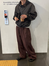 [M-XL] タックワイドスウェットパンツ(4color)