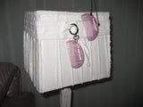 [2 way] Veining comb bagcharm (Pink)