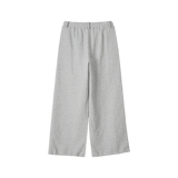 Essential 2-way String Banding Wide Sweat Pants - MELANGE GREY