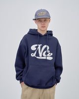 UNDERLINE LOGO HOODIE - NAVY