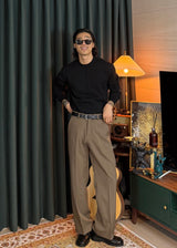 Men's カシミアウォッシャブルラウンドニット 20COLOR