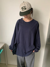 センキューベーシックラグランオーバー長袖Tシャツ