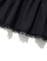 A-LINE LACE DRESS(CHARCOAL)