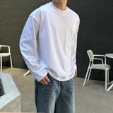 LMN USA コットンスリットオーバーサイズフィットロングスリーブTシャツ(12 colors)