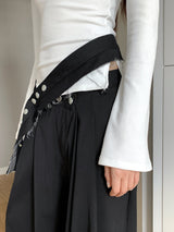 Burton belt wide slacks pants