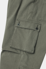 Vintage Military Capri Cargo Pants (Washed Khaki)