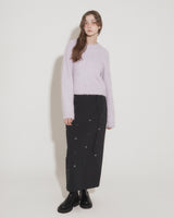WOOL BRUSHED SWEATER [VIOLET]