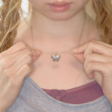 butterfly locket necklace silver