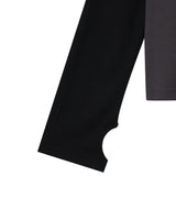 MAGAZINE LONG-SLEEVE TOP (BLACK)